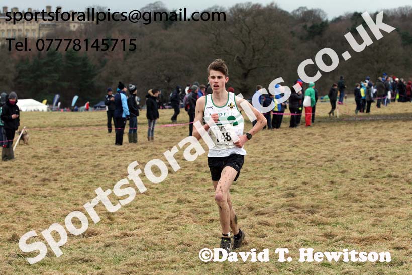 Mens under-17s, 2018 Northern Cross Country Champs., Harewood House, Leeds. Photo: David T. Hewitson/Sports for All Pics